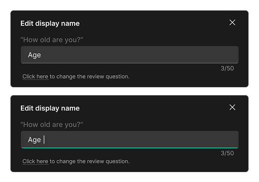 Screenshot of recommendations